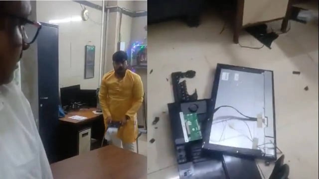 Mumbai Railway Station Vandalised by Man Without Ticket