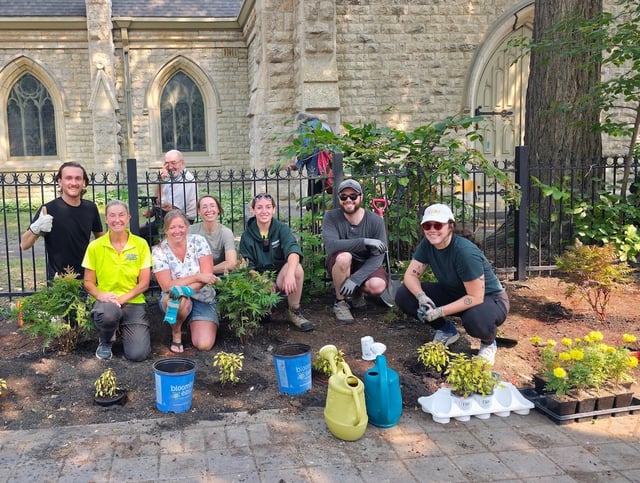 Cathy Campbell and her merry band of committed citizens have worked to expand the greenery beyond the Church, making the street welcoming to all.