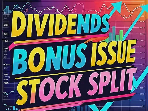 Dividend, stock split, bonus issues, corporate action