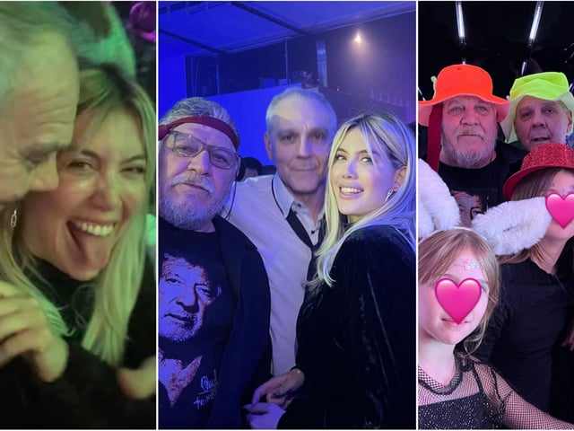 Wanda Nara se mostró de fiesta con la familia de Mauro Icardi en Rosario. Foto: Instagram