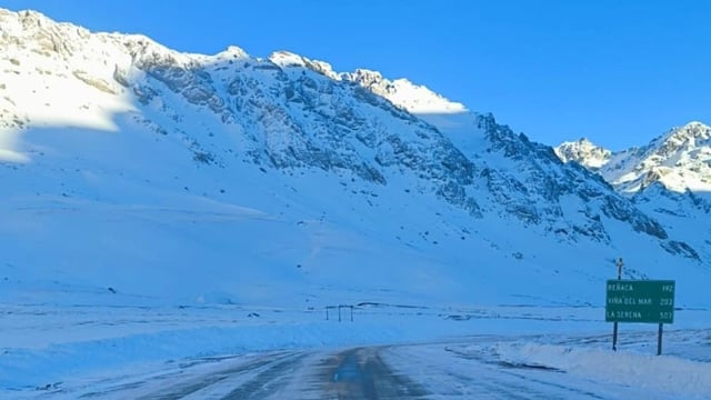 Mal tiempo en Cordillera: cómo se encuentra el Paso Cristo Redentor y el Paso Pehuenche.