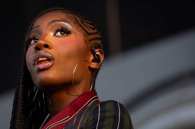 Doechii performs on the third day of Lollapalooza at Grant Park on Saturday, Aug. 2, 2025. (Audrey Richardson/for the Chicago Tribune)