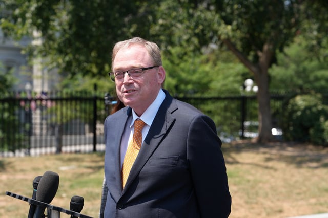 July 30, 2025, Washington, District of Columbia, USA: Kevin Hassett, Director of the National Economic Council speaks to the press outside the West Wing of the White House on July 30, 2025. Hassett spoke about the new economic figures and the current state of tariff negotiations. (Credit Image: Â© Andrew Leyden/ZUMA Press Wire