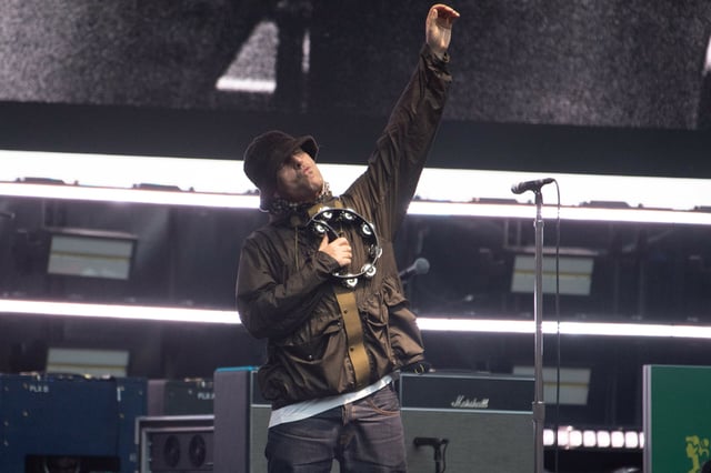 Oasis-Sänger Liam Gallagher bei einem Konzert im Wembleystadion am 25. Juli.