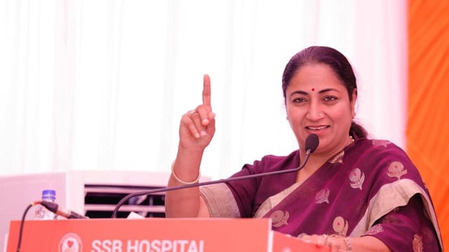 CM Gupta inaugurated the state-of-the-art SSB Multi specialty hospital located at Kailash Colony. (HT PHOTO)
