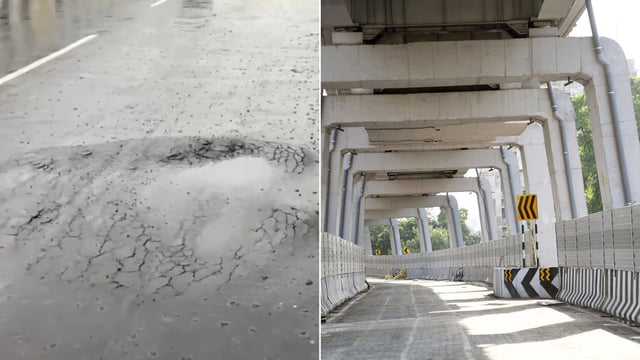 The double-decker flyover in Patna was inaugurated by CM Nitish Kumar in June.