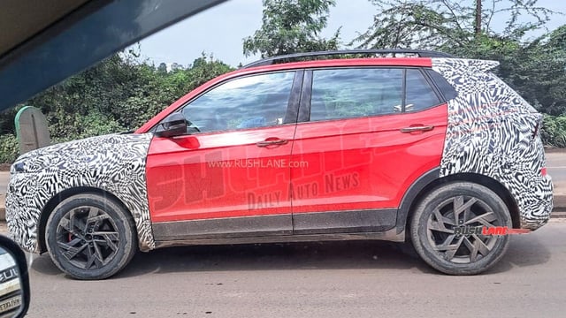 Skoda Kushaq Facelift Spied Testing