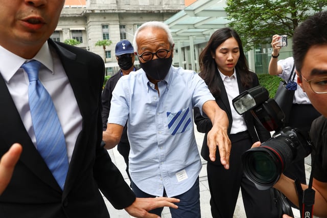 Malaysian property tycoon Ong Beng Seng arrives at the state court, in Singapore October 4, 2024. REUTERS/Edgar Su/File Photo