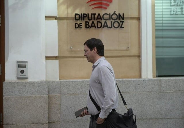 David Sánchez, en una imagen de archivo en la Diputación de Badajoz
