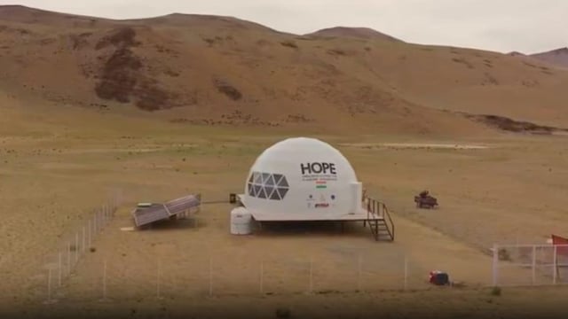Hope has been set up in one of the most Mars-like environments on Earth, a high-altitude, cold desert in Ladakh located 4,530 metres above sea level. Image courtesy: Isro
