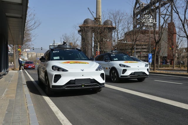 Baidu robotaxis. Photo: Shutterstock Images