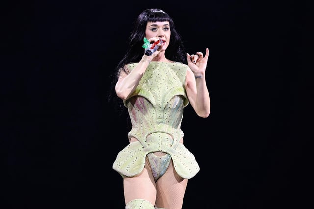 Katy Perry performs during her Lifetimes Tour at the CDMX Arena on April 23, 2025 in Mexico City, Mexico.