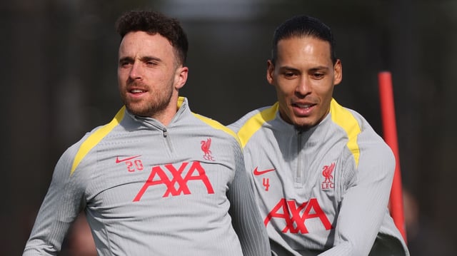 Liverpool FC Training Session And Press Conference - UEFA Champions League 2024/25 Round of 16 First Leg