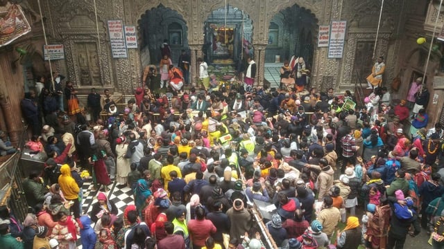 In the eye of a storm: A file photo of the Banke Bihari temple, Vrindavan | Krishan Murari | The Print