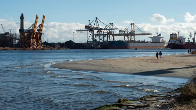 Der Hafen von Swinemuende.