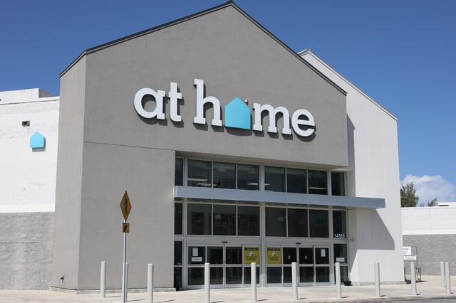 The entrance to an At Home store on June 16, 2025 in Miami, Florida.