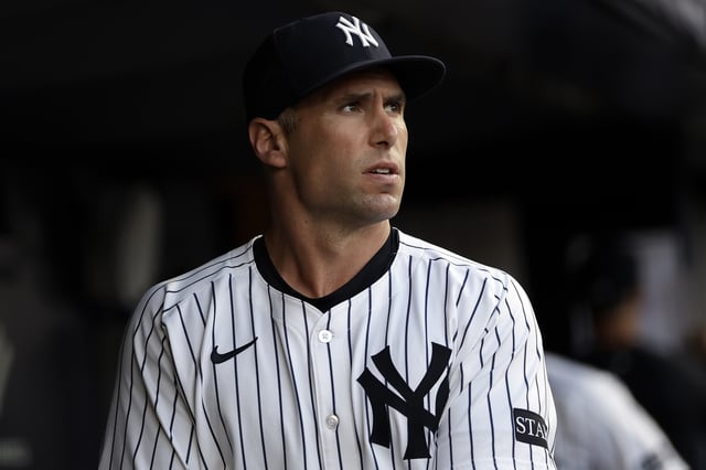 NEW YORK, NEW YORK - JUNE 7: Paul Goldschmidt #48 of the New York Yankees looks on before the first inning against the Boston Red Sox at Yankee Stadium on June 7, 2025 in New York City. (Photo by Adam Hunger/Getty Images)