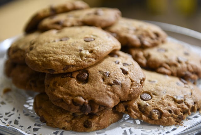 Chocolate chip cookies at Homemade Cravings bakery in Reading, Pennsylvania.