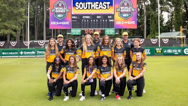 The Lake Mary Little League 12-and-under girls fastpitch softball all-stars are Southeast Region champions and a contender to win the Little League World Series. (Courtesy Little League World Series).