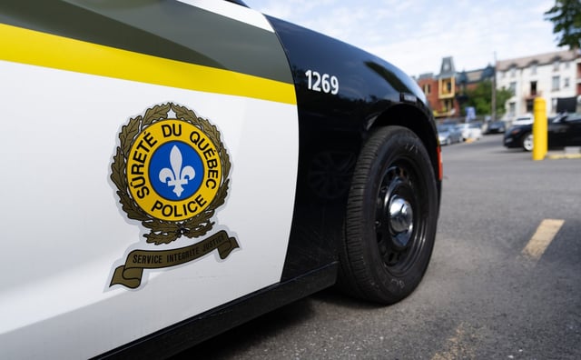 A Surete du Quebec police car is seen at their headquarters in Montreal, Tuesday, Sept. 10, 2024. THE CANADIAN PRESS/Christinne Muschi