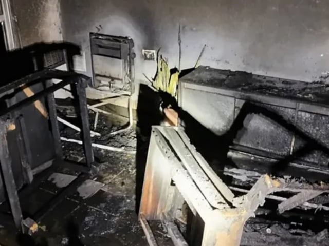 Rosaio. Incendio fatal en Capitán Bermúdez. Foto: Policía