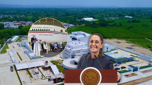 Inauguran hospital con fondos de la venta del avión presidencial. Foto: Especial (IMSS Bienestar/Presidencia de México)