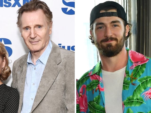 Daniel Neeson, el hijo menor de Liam, opinó sobre la relación entre su padre y Pamela Anderson. Foto: AFP