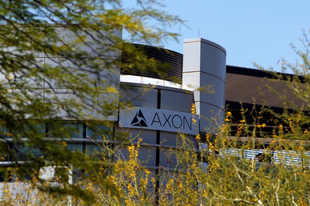 The headquarters for Axon Enterprise Inc, formerly Taser International, is seen in Scottsdale, Aizona, U.S., May 17, 2017. REUTERS/Ricardo Arduengo/File Photo