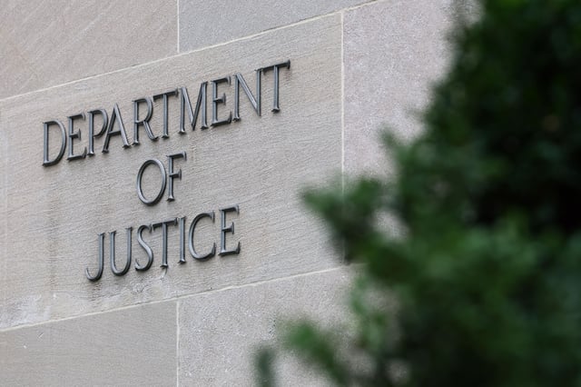 The Department of Justice building is seen on July 18, 2025 in Washington, DC.