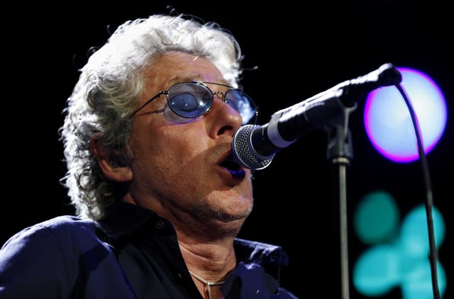 Roger Daltrey of The Who sings during a concert at Oracle Arena on May 19, 2016. The 81-year-old singer revealed last week that health fears may prevent him from completing The Who’s final U.S. tour, including a Bay Area stop this fall.