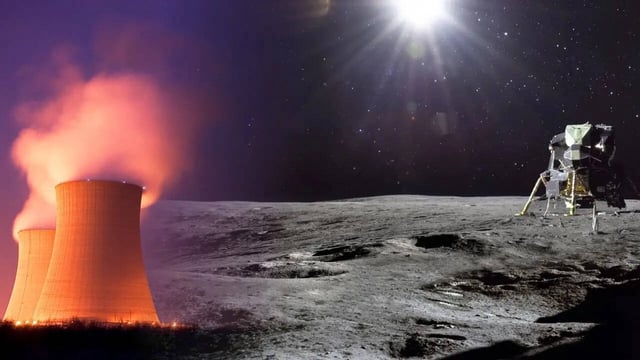 Nuclear Reactor on Moon