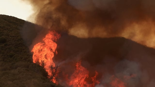 Rosa Fire burned approximately 1,200 acres in Riverside County, California.