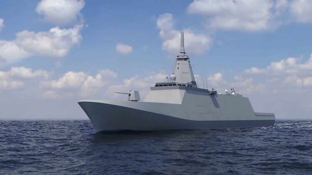 Graphic of the Upgraded Mogami also known as 06FFFM selected under SEA 3000. Image Australian Defence.