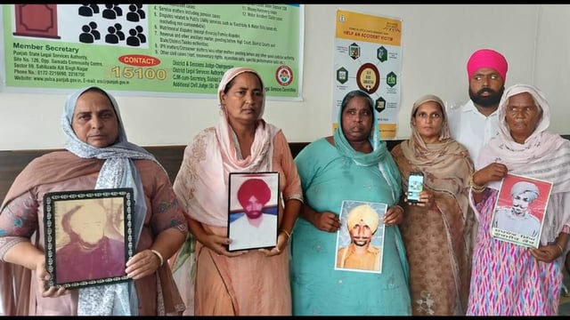 Emotional scenes played out in the CBI court on Monday as family members of the seven victims killed in the 1993 Tarn Taran fake encounters broke down upon hearing the long-awaited verdict. (HT)