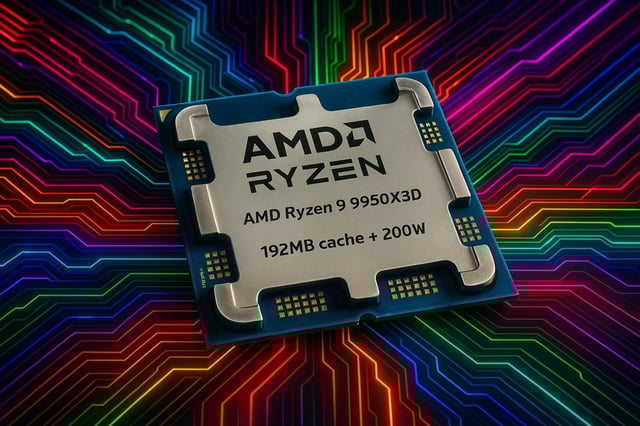 An image about AMD rumored with new Ryzen 9000 CPU: 16C/32T, 200W TDP, huge 192MB L3 cache, dual X3D cache
