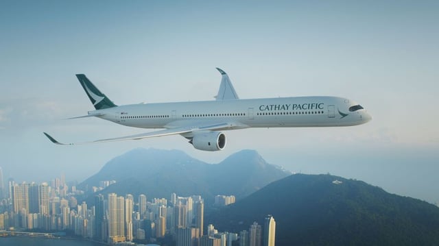 cathay a350-1000 HK from PR BT 916
