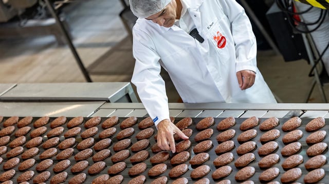 Produktion bei Lebkuchen Schmidt.