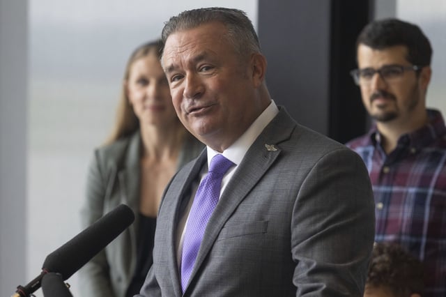 Rep. Don Bacon, R-Neb. during a press conference at Eppley Airfield in Omaha, Neb. on Monday, June 30, 2025.