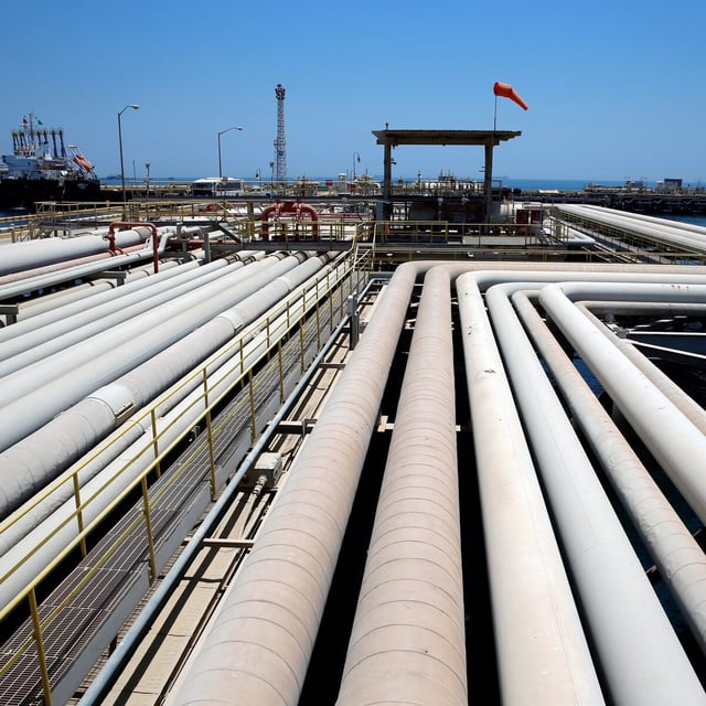An oil tanker is being loaded at Saudi Aramco's Ras Tanura oil refinery and oil terminal in Saudi Arabia May 21, 2018. Picture taken May 21, 2018. REUTERS/Ahmed Jadallah