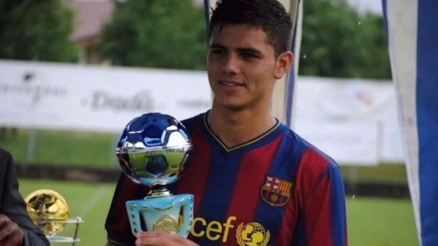 Mauro Icardi en su paso por Barcelona cuando daba sus primeros pasos en el fútbol.