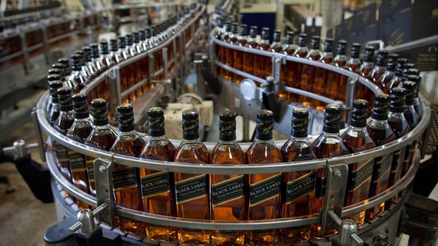 Diageo’s brands include Johnnie Walker whisky