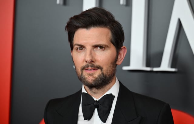 Adam Scott attends the 2025 Time 100 gala at The Jazz at Lincoln Center in New York, April 24, 2025.