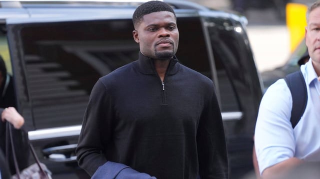 Former Arsenal footballer Thomas Partey arrives at London's Westminster Magistrates' Court | Image: AP