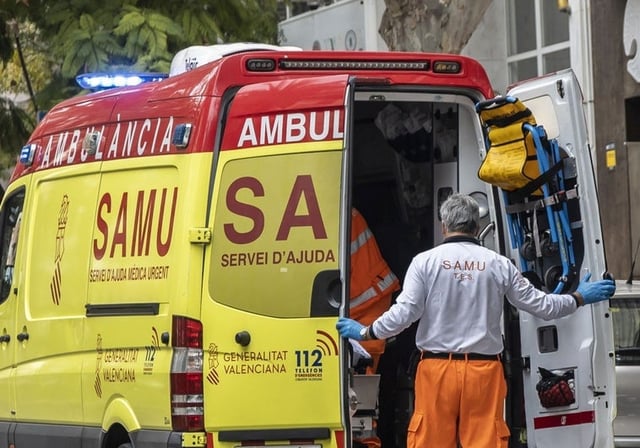 Imagen de archivo de una ambulancia del SAMU