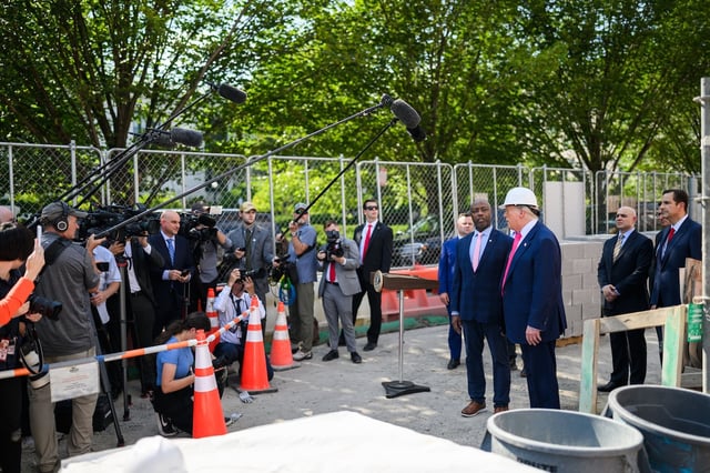 President Trump at federal reserve