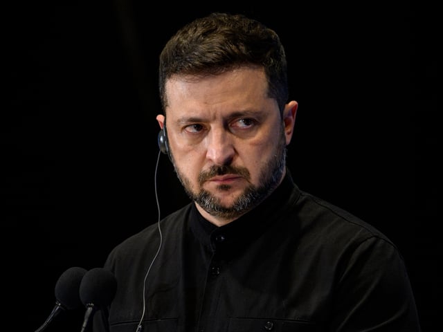 ROME, ITALY - JULY 10: Ukrainian President Volodymyr Zelensky and Italian Prime Minister Giorgia Meloni (not in picture) hold a joint press conference during the Ukraine Recovery Conference 2025 (URC2025) at Roma Convention Center La Nuvola, on July 10, 2025 in Rome, Italy. The fourth annual Ukraine Recovery Conference is taking place in Rome on July 10-11, bringing together governments and organizations from the international community committed to the long-term reconstruction of Ukraine, amid Russia's full-scale invasion. (Photo by Antonio Masiello/Getty Images)