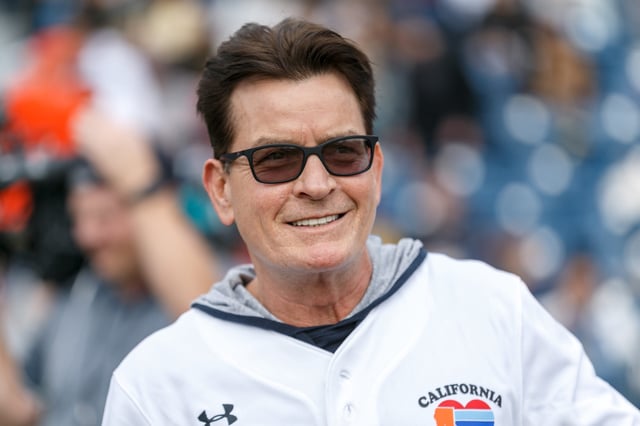 Charlie Sheen attends a charity softball game to benefit "California Strong" at Pepperdine University on Jan. 13, 2019, in Malibu, California.