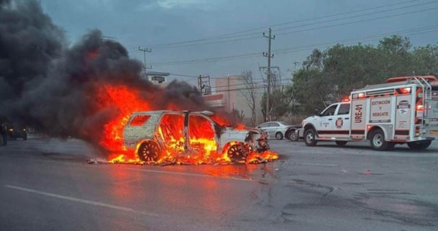 El funcionario murió después de que su vehículo explotara tras el impacto de una granada en Reynosa, Tamaulipas. Foto: Cortesía vía Cuartoscuro