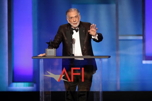 Francis Ford Coppola speaks as he receives the 50th AFI Life Achievement Award at Dolby Theatre in Los Angeles, California, U.S., April 26, 2025. REUTERS/Mario Anzuoni/File Photo