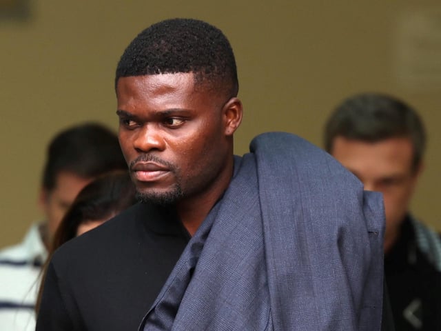 Thomas Partey llegando a los tribunales de Londres. (Reino Unido, Londres) EFE/EPA/NEIL HALL